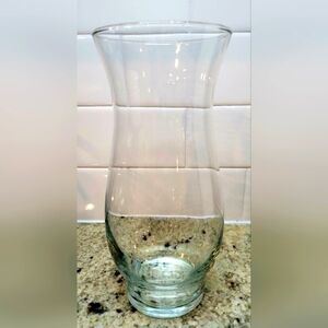 Clear Glass Curvy Vase
